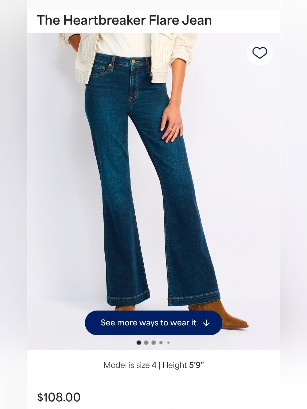 Daze Denim Heartbraker Flare Jean
